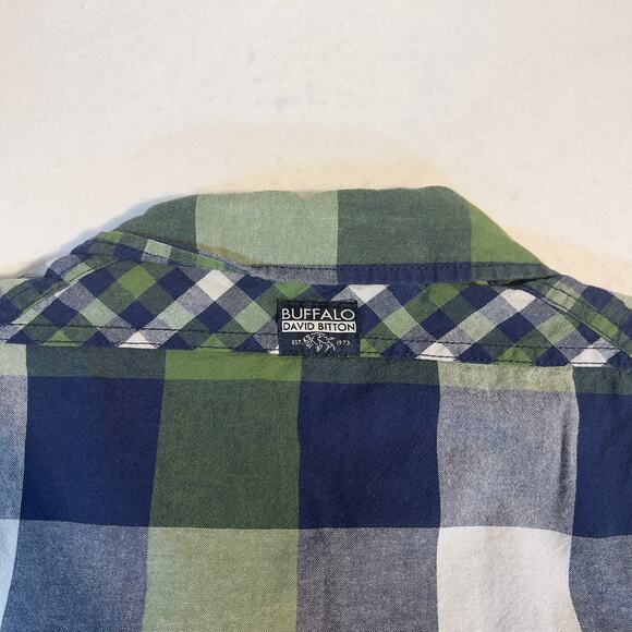 Buffalo David Bitton Onyx Snap Button & Full Zip Shirt Sz S Blue Pocket Western - Picture 11 of 14